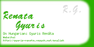 renata gyuris business card